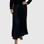 Women’s Two Piece Pleated Maxi Dress And Sweater Set