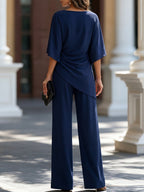 Lorna | Draped Waist Two Piece Set
