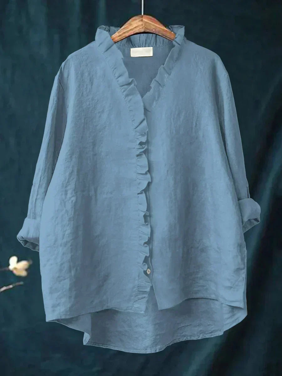 Women’s Ruffle Trim Lightweight Blouse