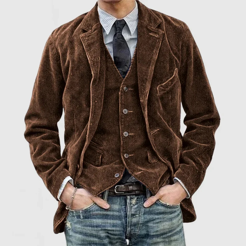 Aven | Stylish Vintage Blazer and Vest Set