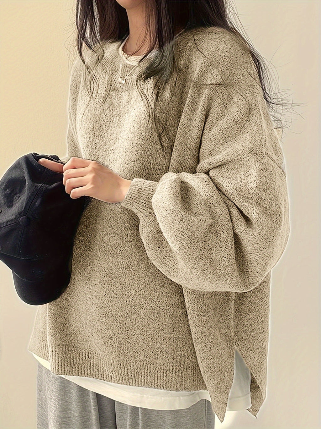 Pearline - Crew Neck Long Sleeve Sweater