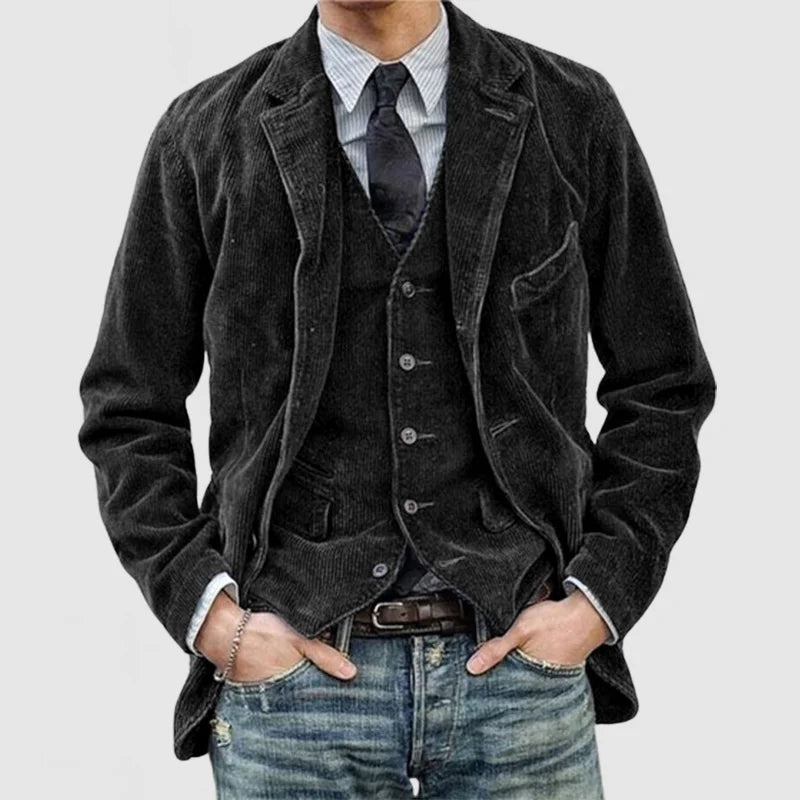 Aven | Stylish Vintage Blazer and Vest Set