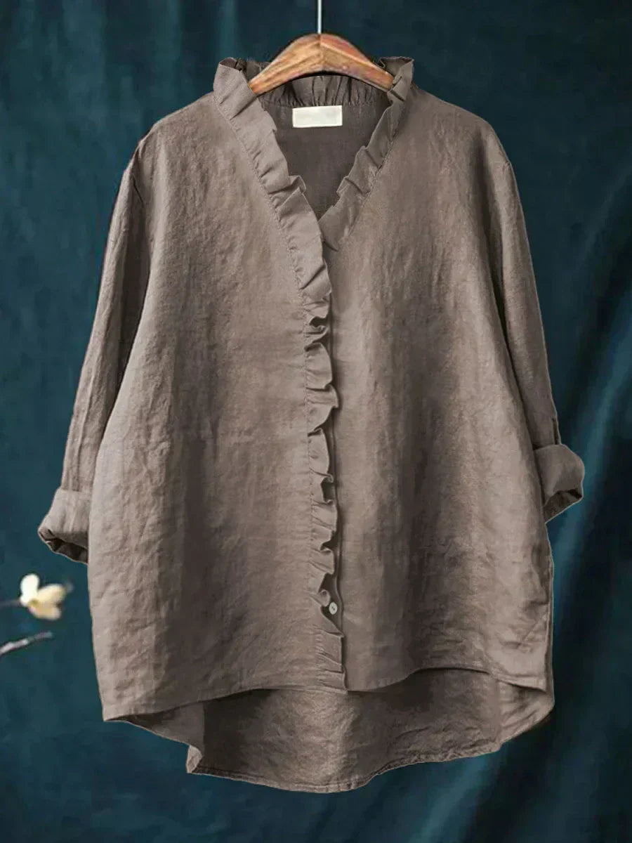 Women’s Ruffle Trim Lightweight Blouse