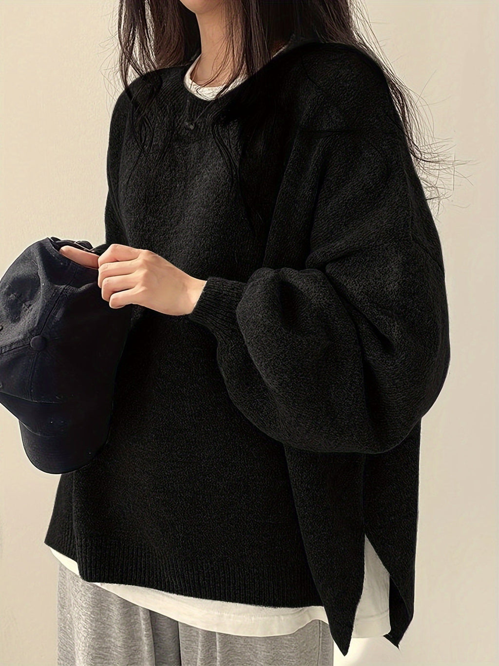 Pearline - Crew Neck Long Sleeve Sweater