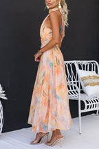 Women’s Printed Flowy Maxi Dress