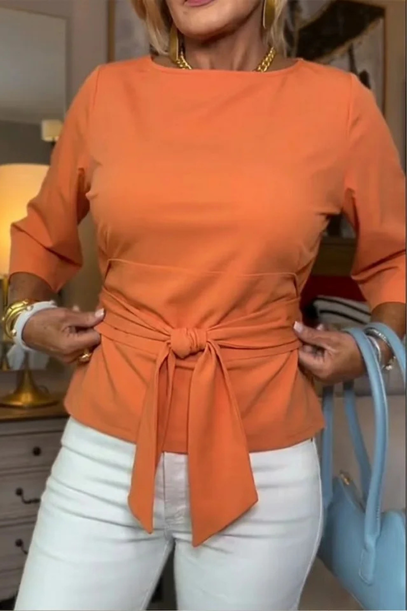 Women’s Tie Waist Fitted Top