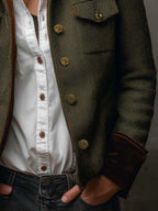 Rachel | Heritage Herringbone Jacket