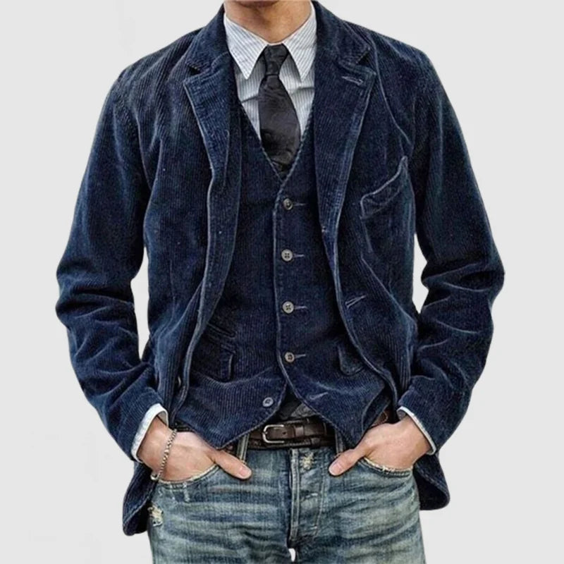 Aven | Stylish Vintage Blazer and Vest Set