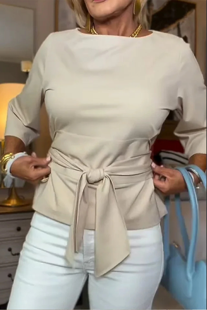 Women’s Tie Waist Fitted Top
