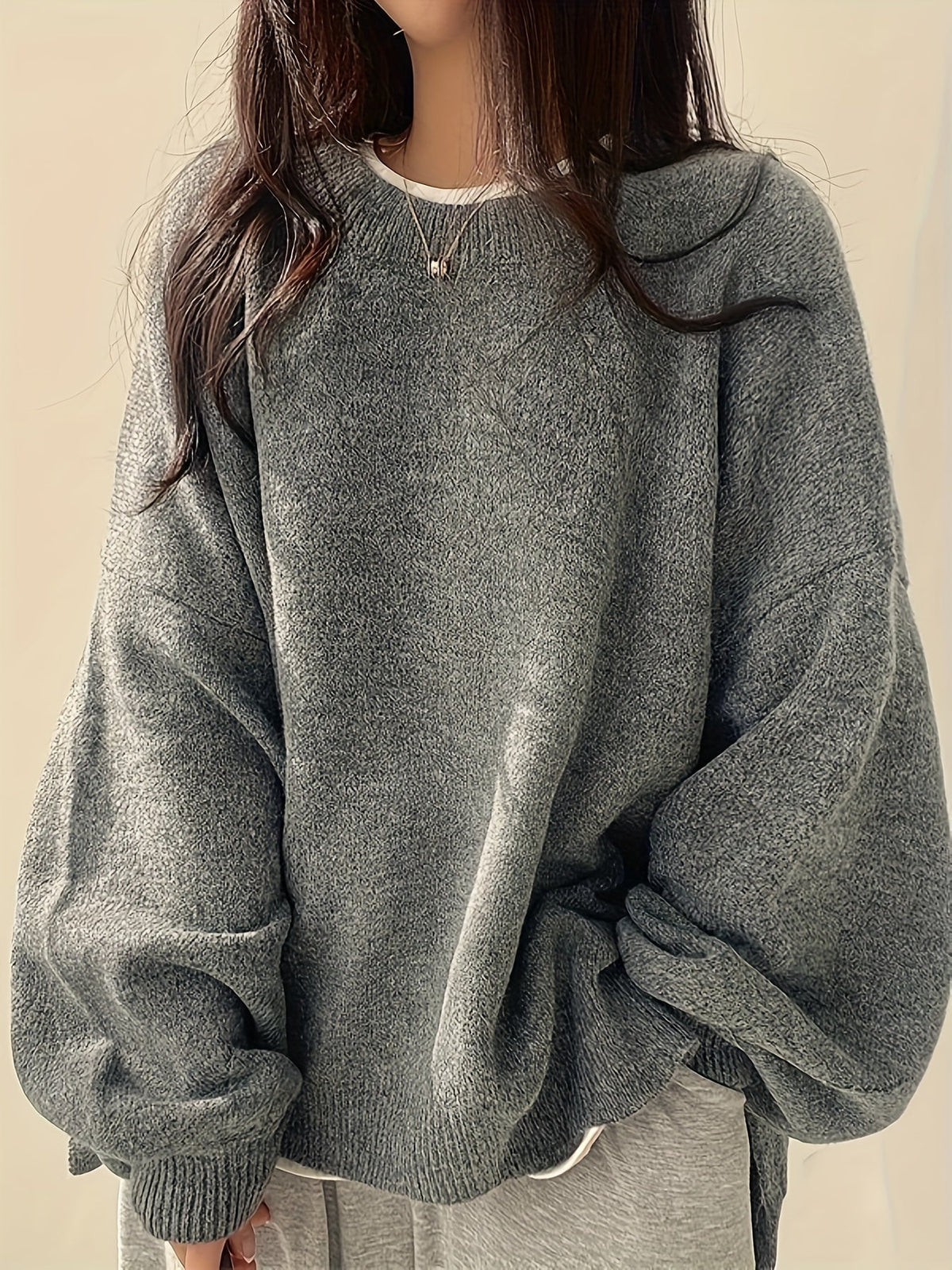 Pearline - Crew Neck Long Sleeve Sweater
