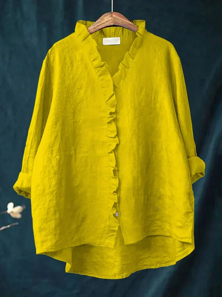 Women’s Ruffle Trim Lightweight Blouse