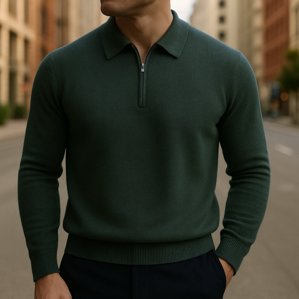 Ashford™ Half-Zip Polo Sweater