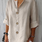 Women’s Relaxed Button-Front Blouse