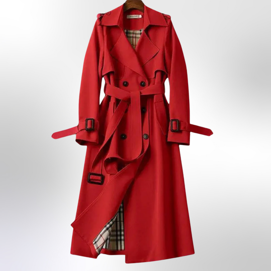 Women’s Double Breasted Belted Trench Coat