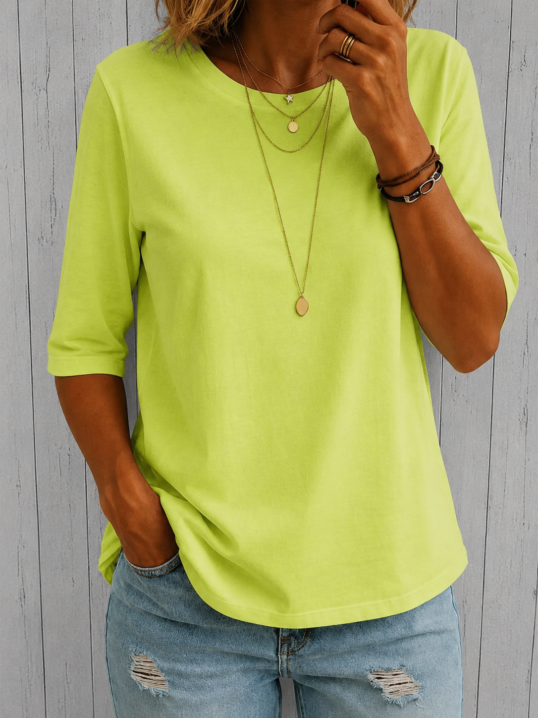 Women’s Oversized Crewneck Short Sleeve T-Shirt