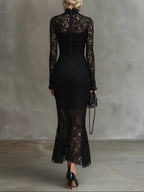 Women’s Black Maxi Evening Dress