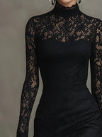 Women’s Black Maxi Evening Dress