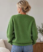 Green Cute Sheep Sweater