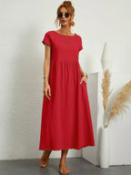 Women’s Elegant Flowy Midi Dress