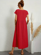 Women’s Elegant Flowy Midi Dress