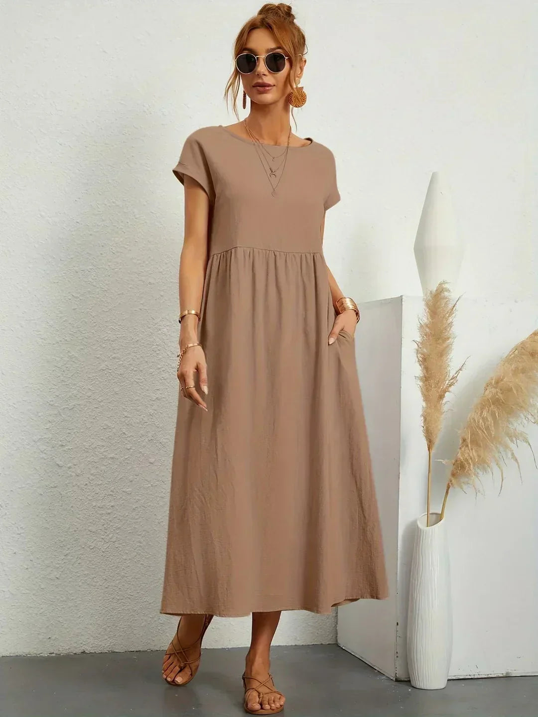 Women’s Elegant Flowy Midi Dress