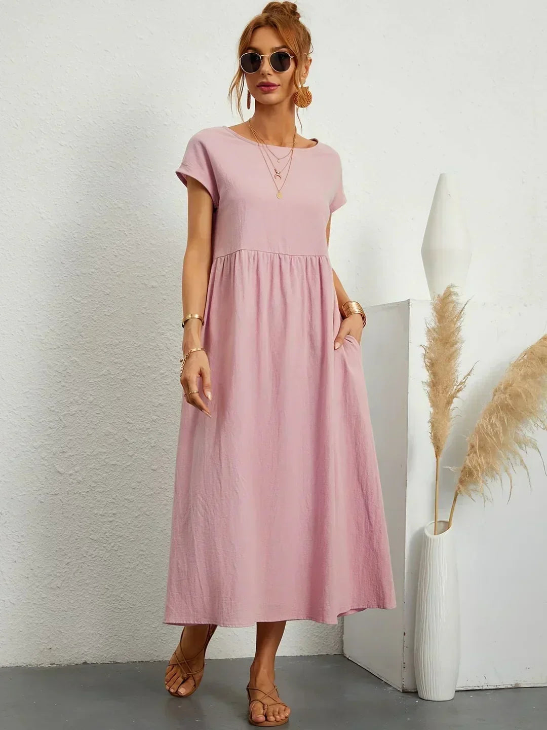 Women’s Elegant Flowy Midi Dress