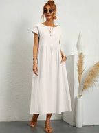 Women’s Elegant Flowy Midi Dress