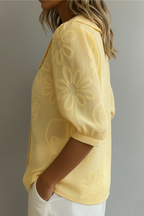 Women’s Elegant Floral Print Blouse