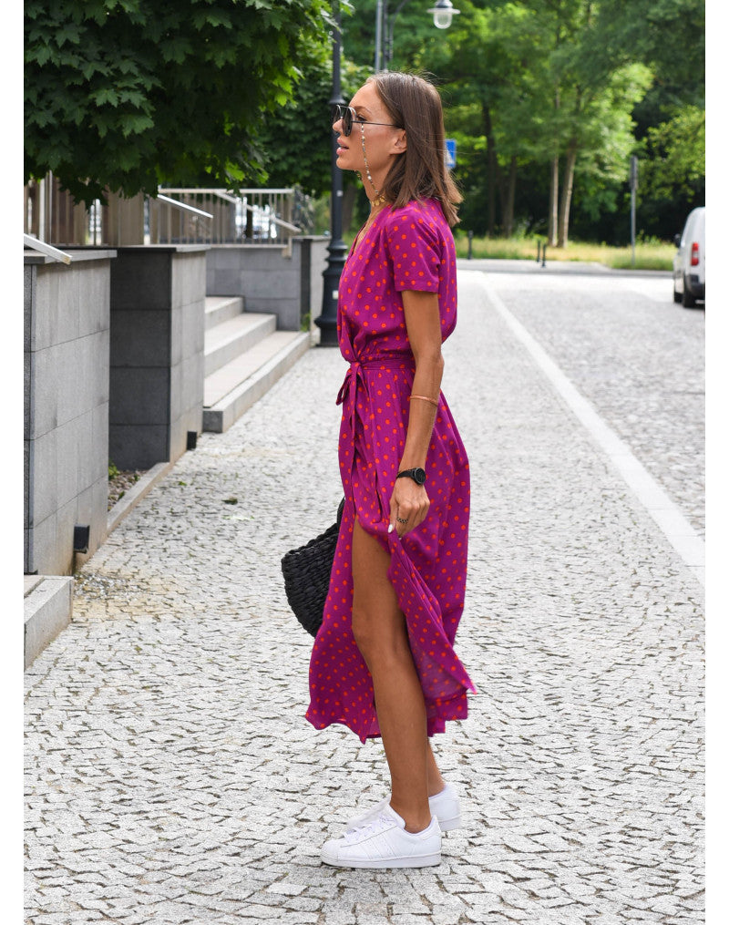 Women’s V-Neck Floral Print Dress