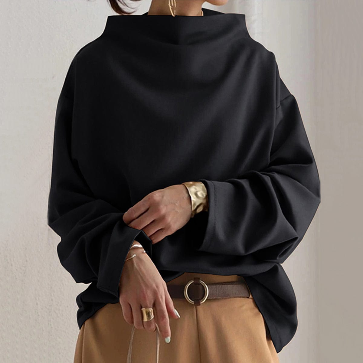 Women’s High Neck Casual Top