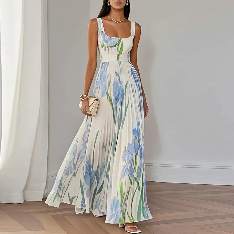 Women’s Floral A-Line Maxi Dress