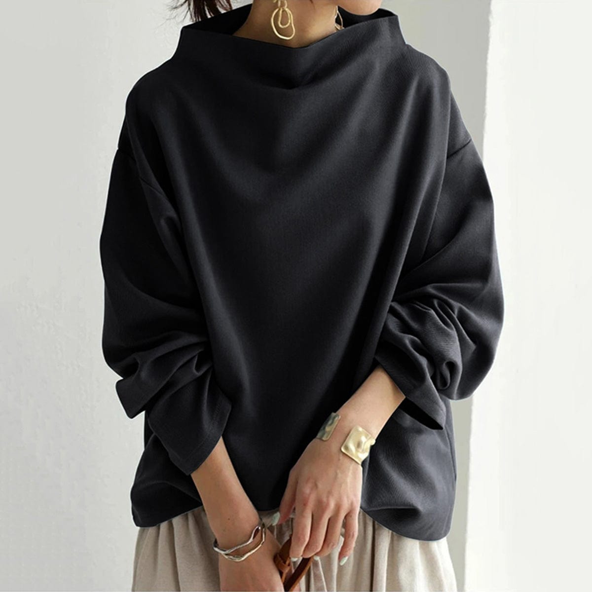 Women’s High Neck Casual Top