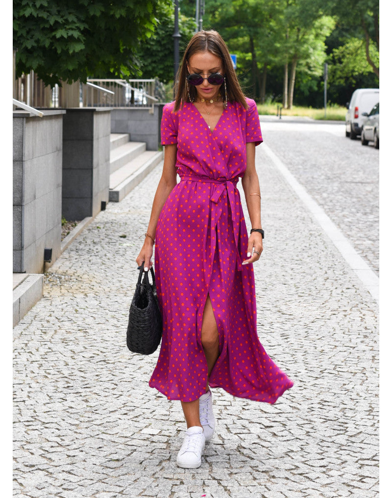Women’s V-Neck Floral Print Dress