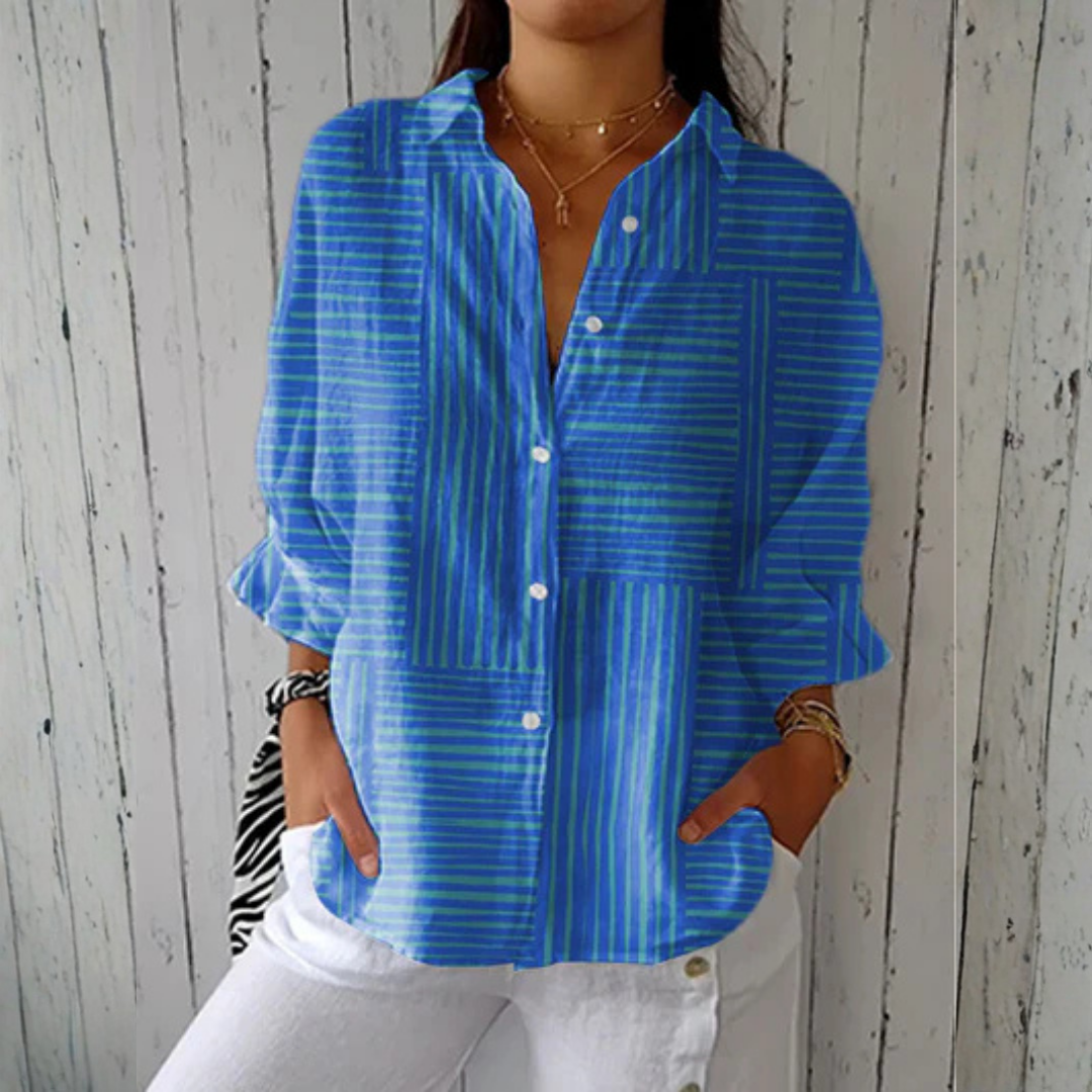 Women’s Blue Striped Blouse