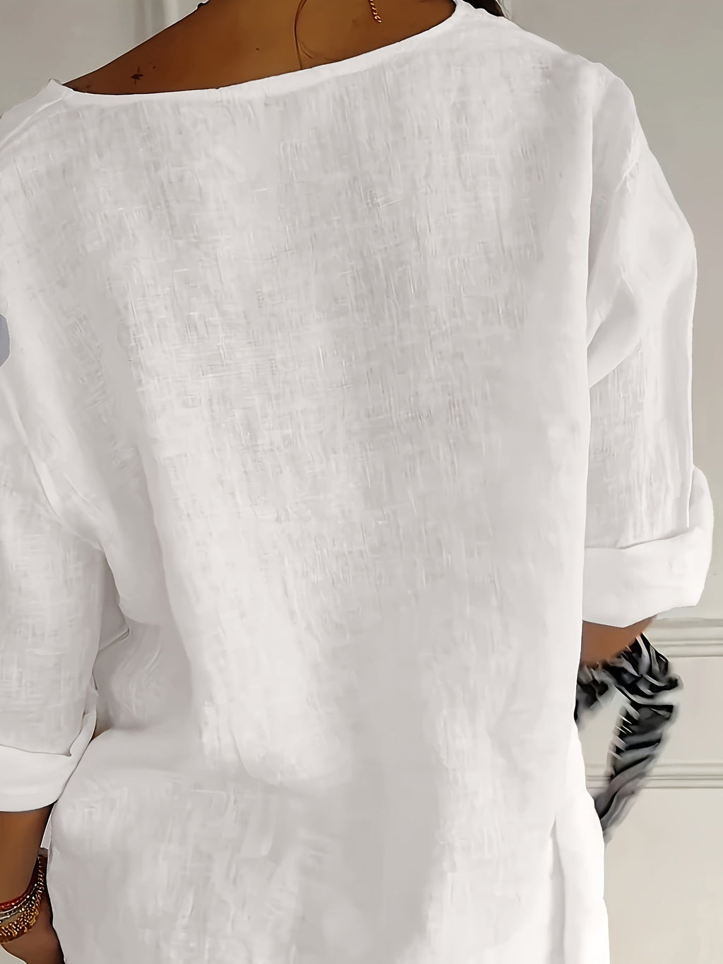 Women’s Relaxed Button-Front Blouse