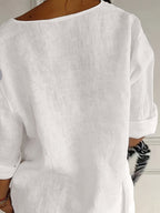 Women’s Relaxed Button-Front Blouse