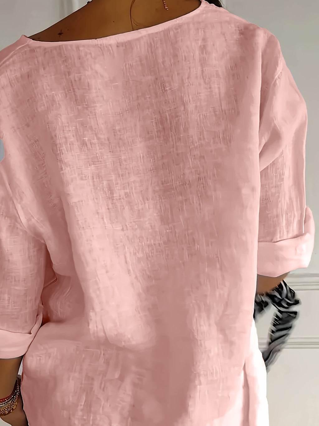 Women’s Relaxed Button-Front Blouse