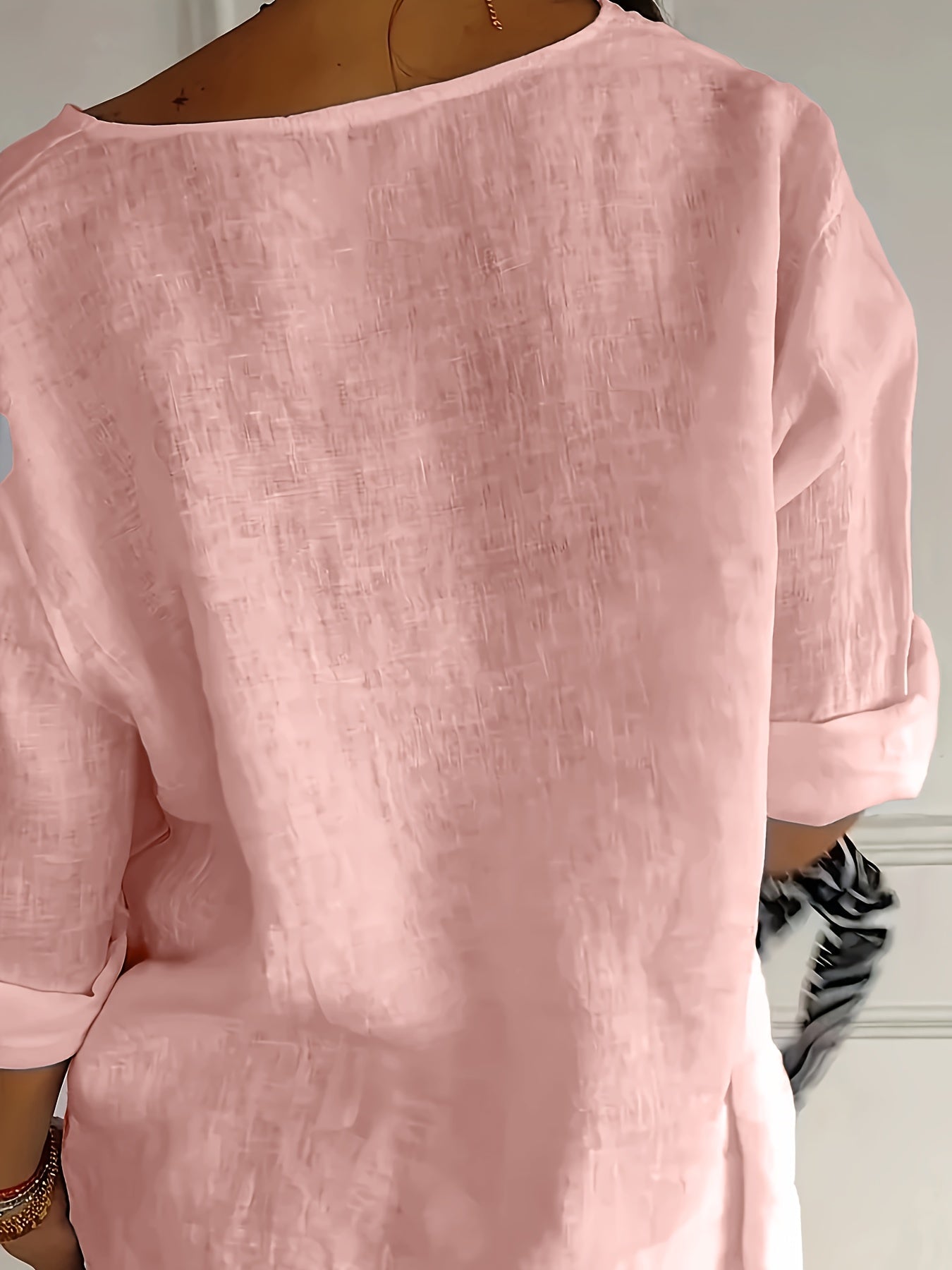 Women’s Relaxed Button-Front Blouse