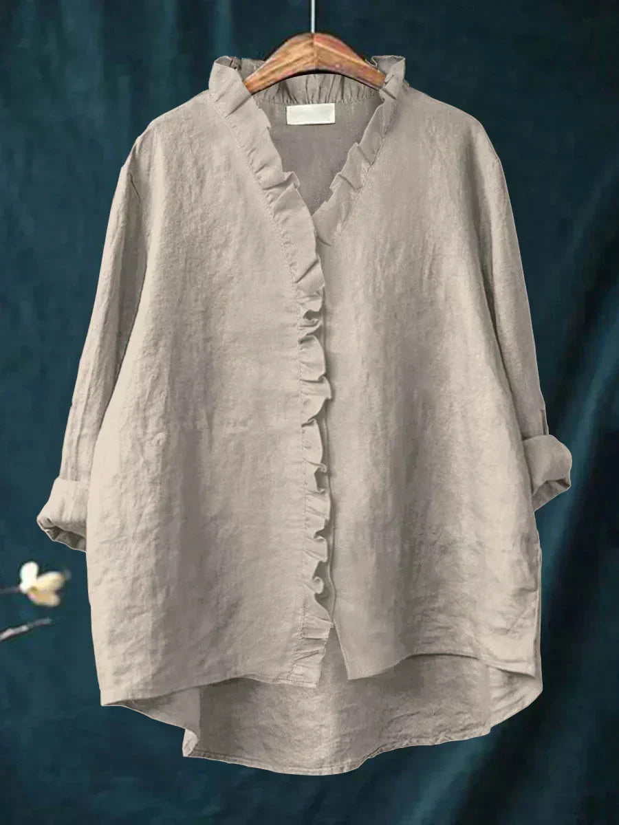Women’s Ruffle Trim Lightweight Blouse