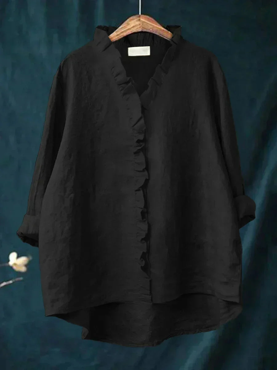 Women’s Ruffle Trim Lightweight Blouse
