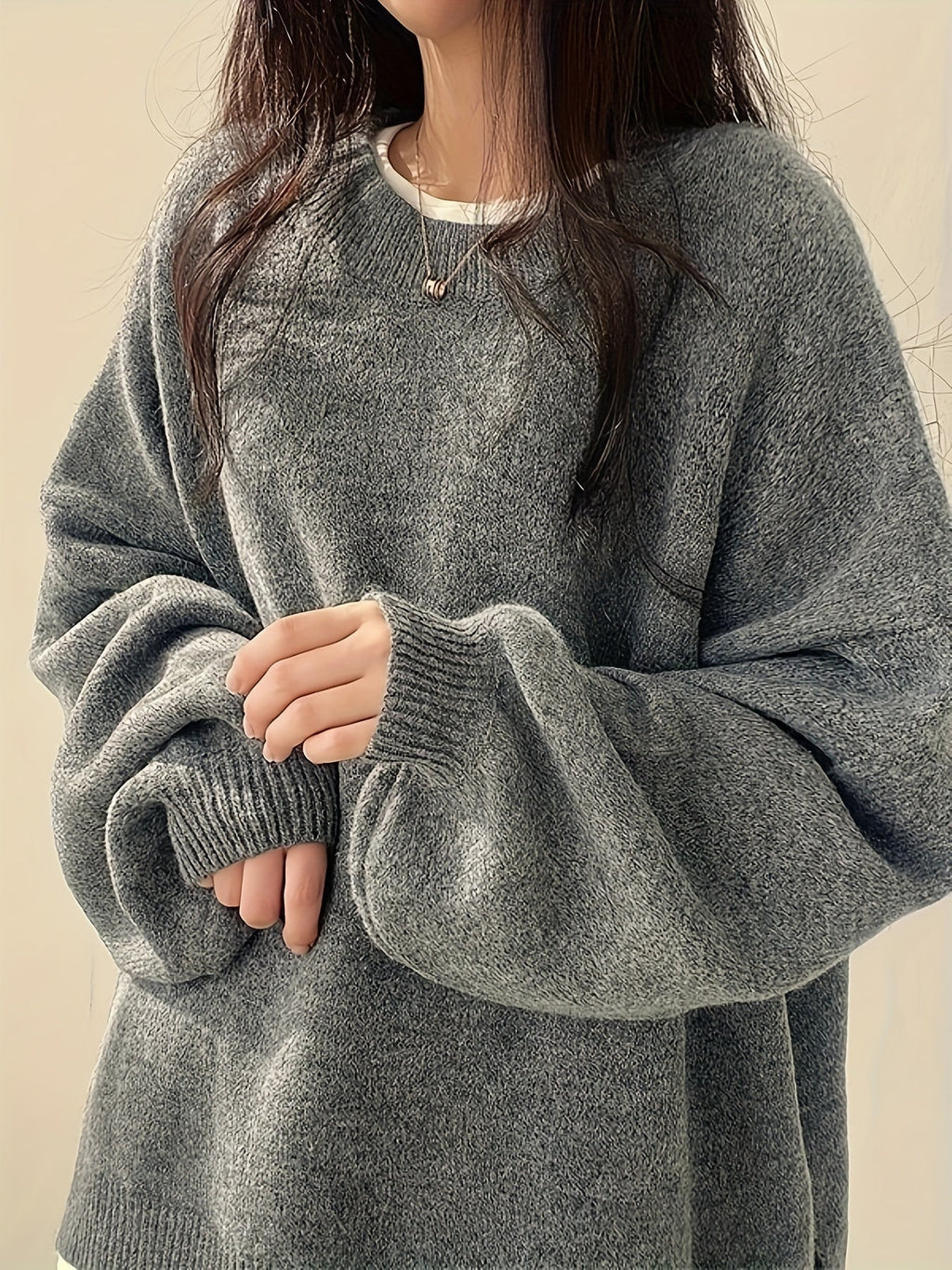 Pearline - Crew Neck Long Sleeve Sweater