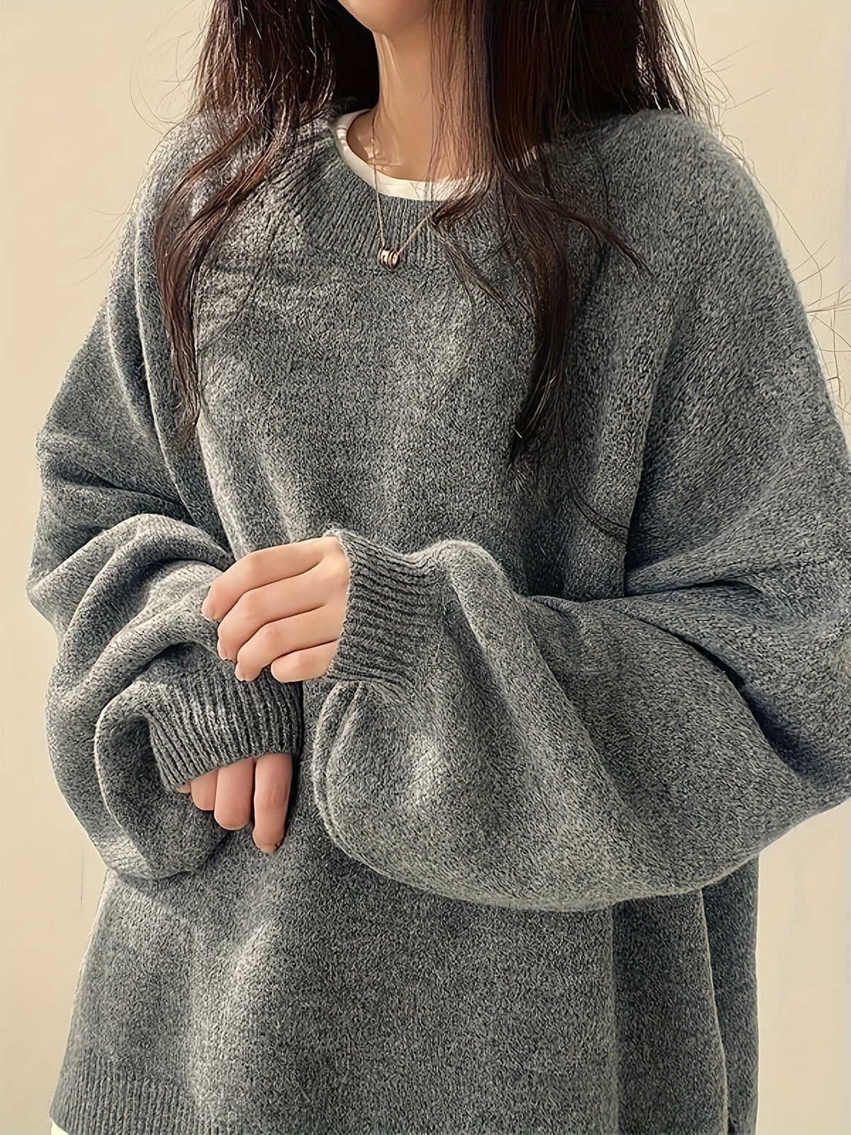Pearline - Crew Neck Long Sleeve Sweater