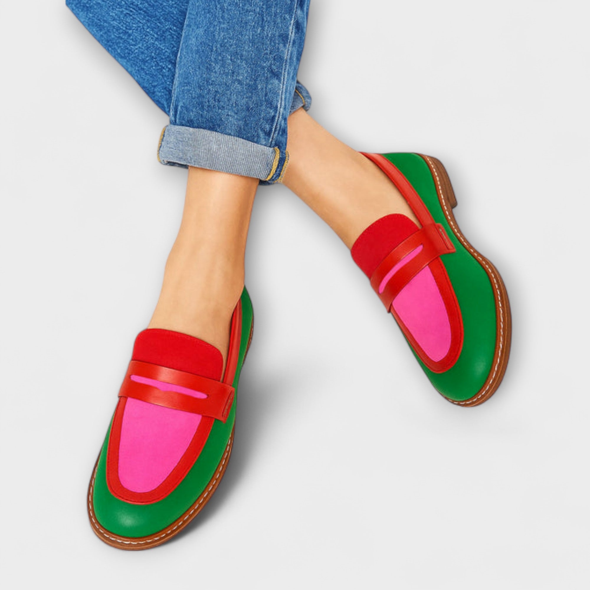 Nyla™ | Casual Contrast Moccasins