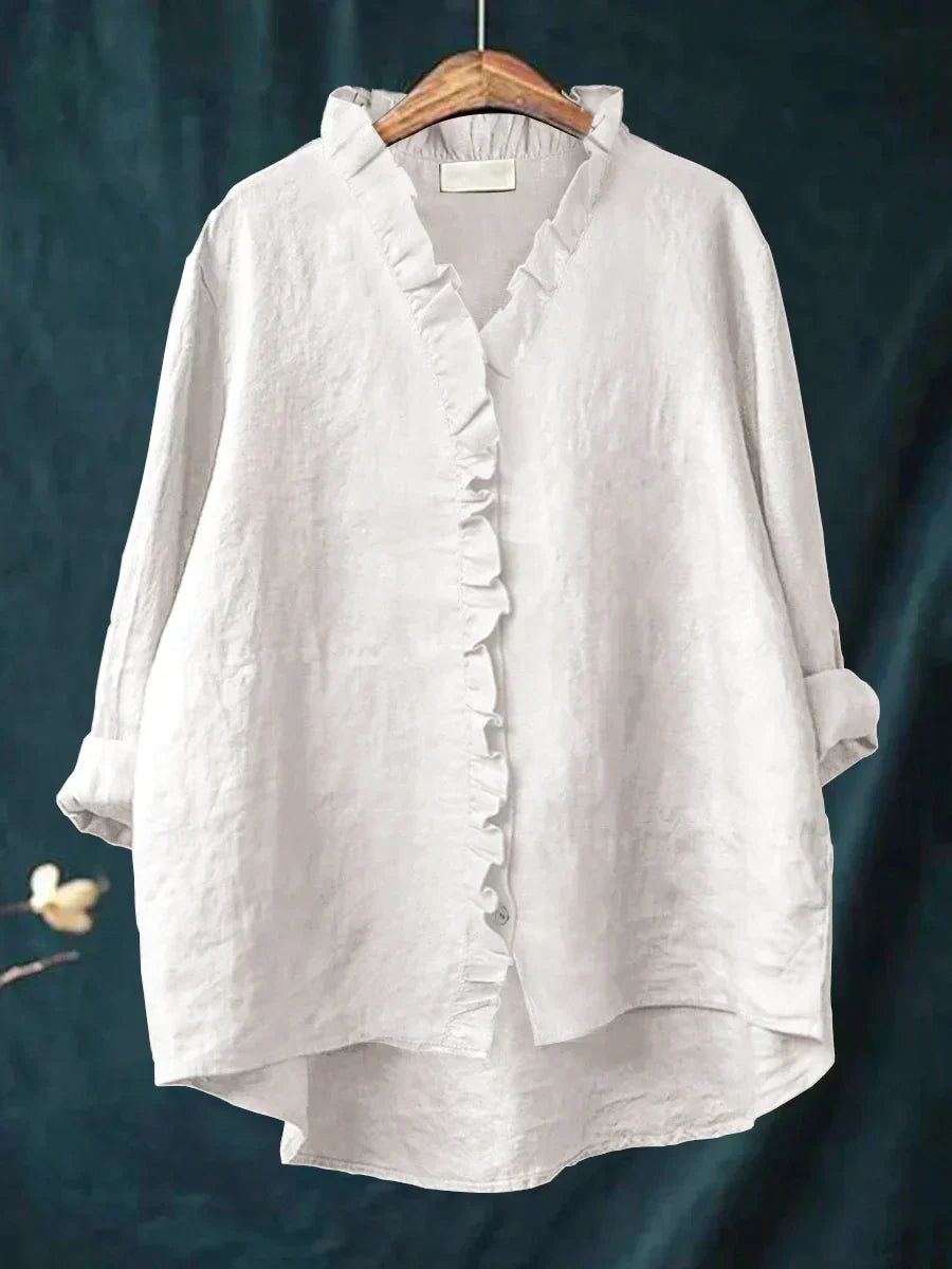 Women’s Ruffle Trim Lightweight Blouse