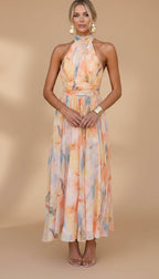 Women’s Printed Flowy Maxi Dress