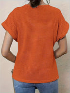 Women’s Embroidered Ruffle V Neck Top