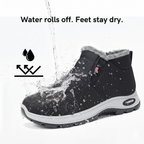 Women’s Quilted Slip-On Black Ankle Boots