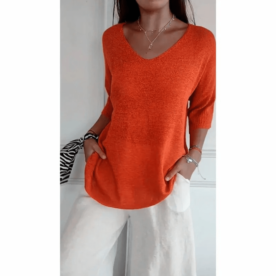 Women’s Elegant V-Neck Shirt