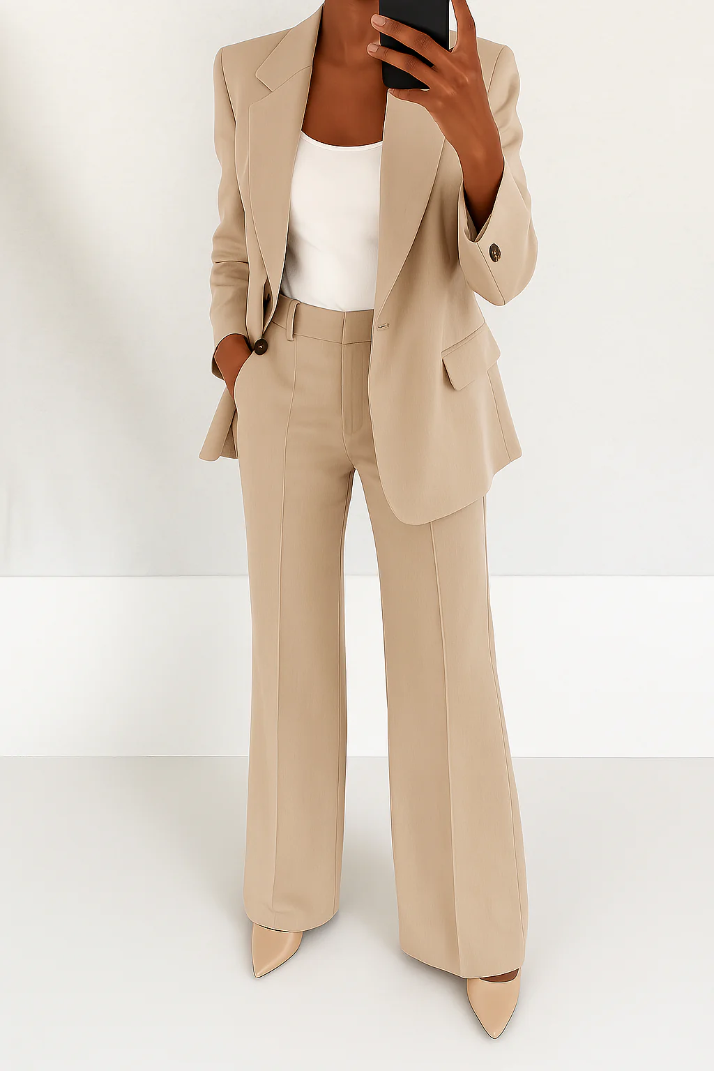 Marguerite | Women's Wide Leg Blazer Suit Set