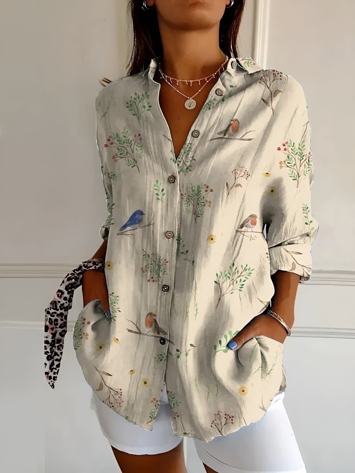 Women’s Long Sleeve Button Down Shirt